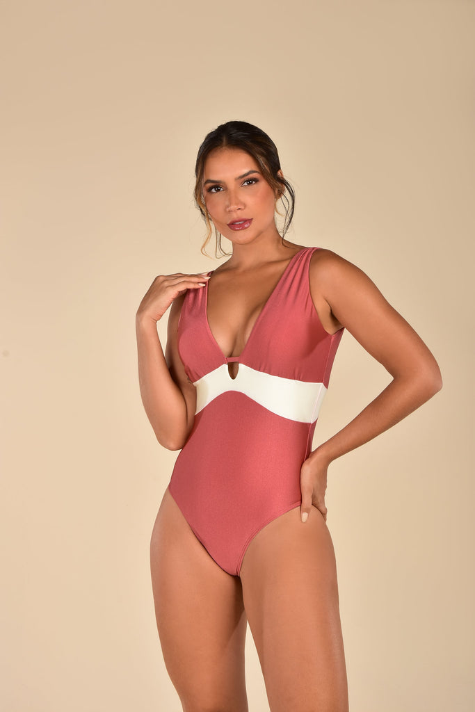 Warm Sand Body Bicolor Swimsuit-Brazilian Bathing Suits